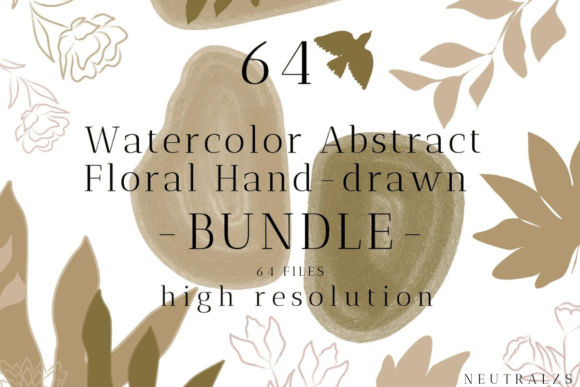 Download Abstract Shapes Floral Clipart Bundle - Bundle Collection