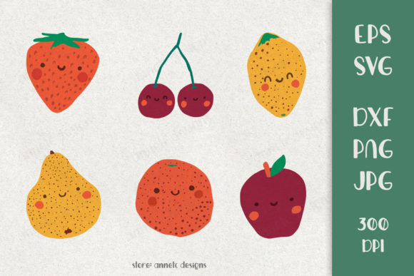 Download Cute Fruits Clipart Bundle&nbsp; - Bundle Collection