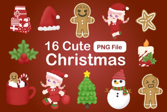Download Cute Christmas Clipart Bundle - Bundle Collection