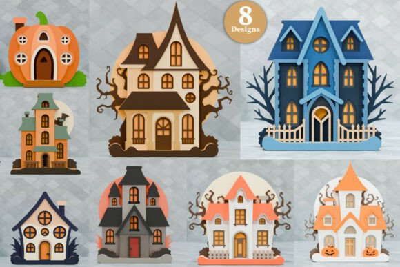 Download Halloween House SVG Laser Craft BUNDLE - Bundle Collection