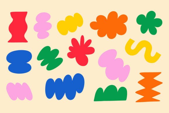 Download Colorful Abstract Floral Shapes Bundle - Bundle Collection