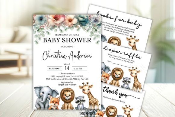 Download Baby Shower Invitation Bundle Set - Bundle Collection