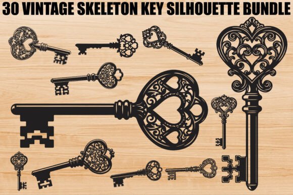 Download Vintage Skeleton Key Bundle - Bundle Collection