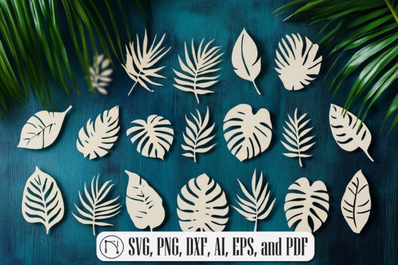 Download Tropical Leaves SVG Bundle - Bundle Collection
