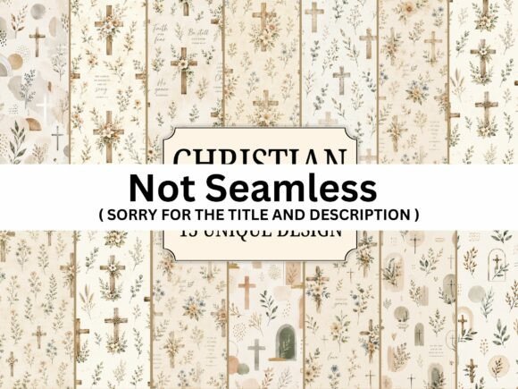 Download Elegant Christian Digital Paper Bundle - Bundle Collection