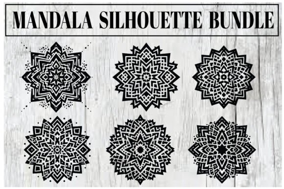 Download Mandala Silhouette Bundle – Elegant Vect - Bundle Collection