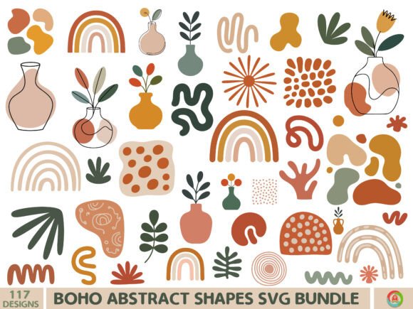 Download Boho Abstract Shapes Svg Bundle - Bundle Collection