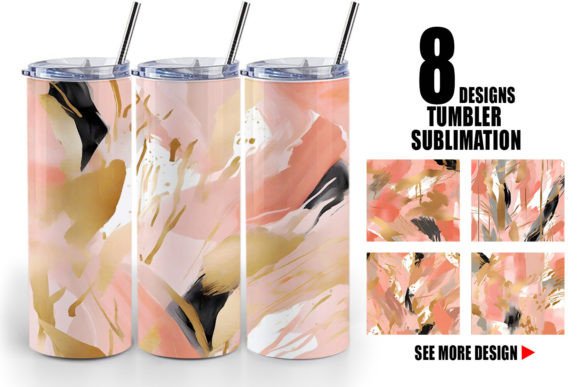 Download Tumbler Contemporary Art Pink - Contemporary Collection