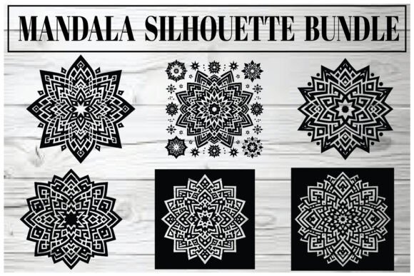 Download Mandala Silhouette Bundle – Elegant Vect - Bundle Collection