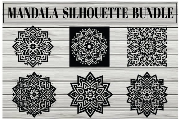 Download Mandala Silhouette Bundle – Elegant Vect - Bundle Collection