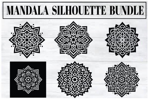 Download Mandala Silhouette Bundle – Elegant Vect - Bundle Collection