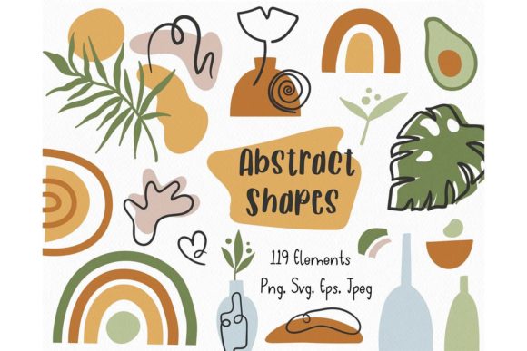 Download Boho Abstract Shapes SVG Cricut Bundle - Bundle Collection
