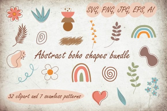 Download Abstract Boho Shapes Bundle - Bundle Collection