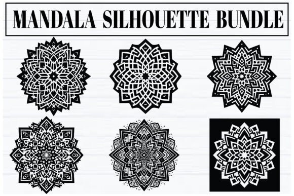 Download Mandala Silhouette Bundle – Elegant Vect - Bundle Collection