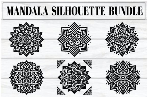 Download Mandala Silhouette Bundle – Elegant Vect - Bundle Collection