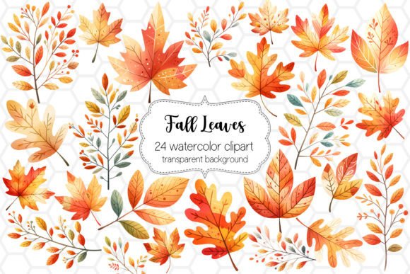 Download Fall Leaves Clipart Bundle PNG Designs - Bundle Collection