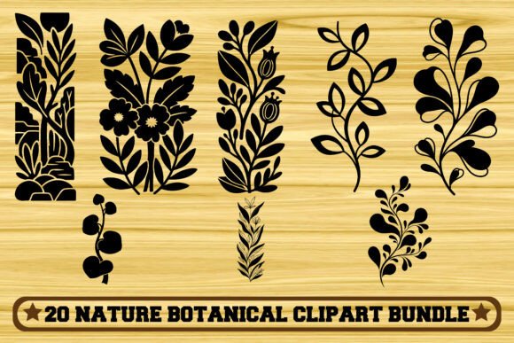 Download 20 Nature Botanical Clipart Bundle - Bundle Collection
